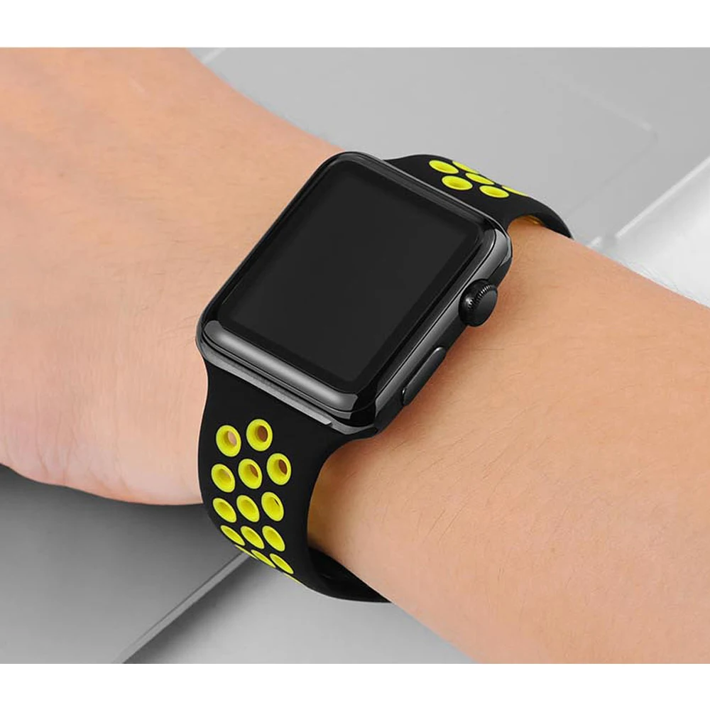 OSRUI Silicone strap for Apple watch band 4 44mm 40mm correa aple 42mm 38mm iwatch 3 band Sport wrist Bracelet Watch Accessories OSRUI Silicone strap for Apple watch band 4 44mm 40mm correa aple 42mm 38mm iwatch 3 band Sport wrist Bracelet Watch Accessories