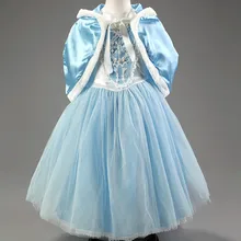 Kleid für Mädchen Elegante festliche Elsa Anna Sofia Prinzessin Mädchen kleider Hochzeit New Year Abend Kostüm Kleid mit Spitze Kap rot