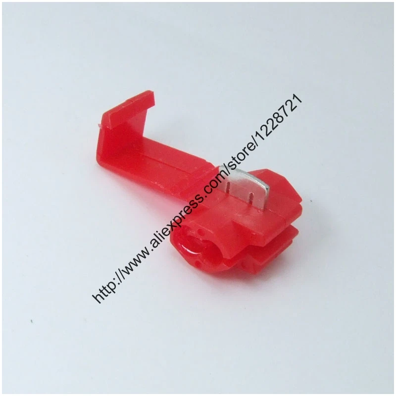 

1000pcs/lot Red 801P3 PA66 Scotch Lock G12 Quick Splice Crimp Terminal 22-18 AWG Wire Connector For 0.5-1.0 Wire