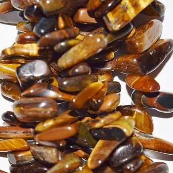 

Natural Tiger Eye smooth stick beads in 4x12mm-6x25mm - Gemstone Beads - Full Strand 16", A-Quality