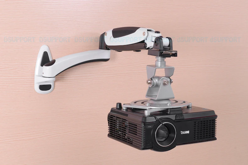PR03B Aluminum Alloy 360 Degree font b Projector b font Wall Mount Full Motion Retractable Universal
