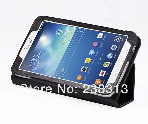 Задний держатель Чехол-книжка кожаный чехол+ 2x ясно Экран протектор+ стилус для samsung Galaxy Tab3 Tab 3 8,0 T310 T311 8"