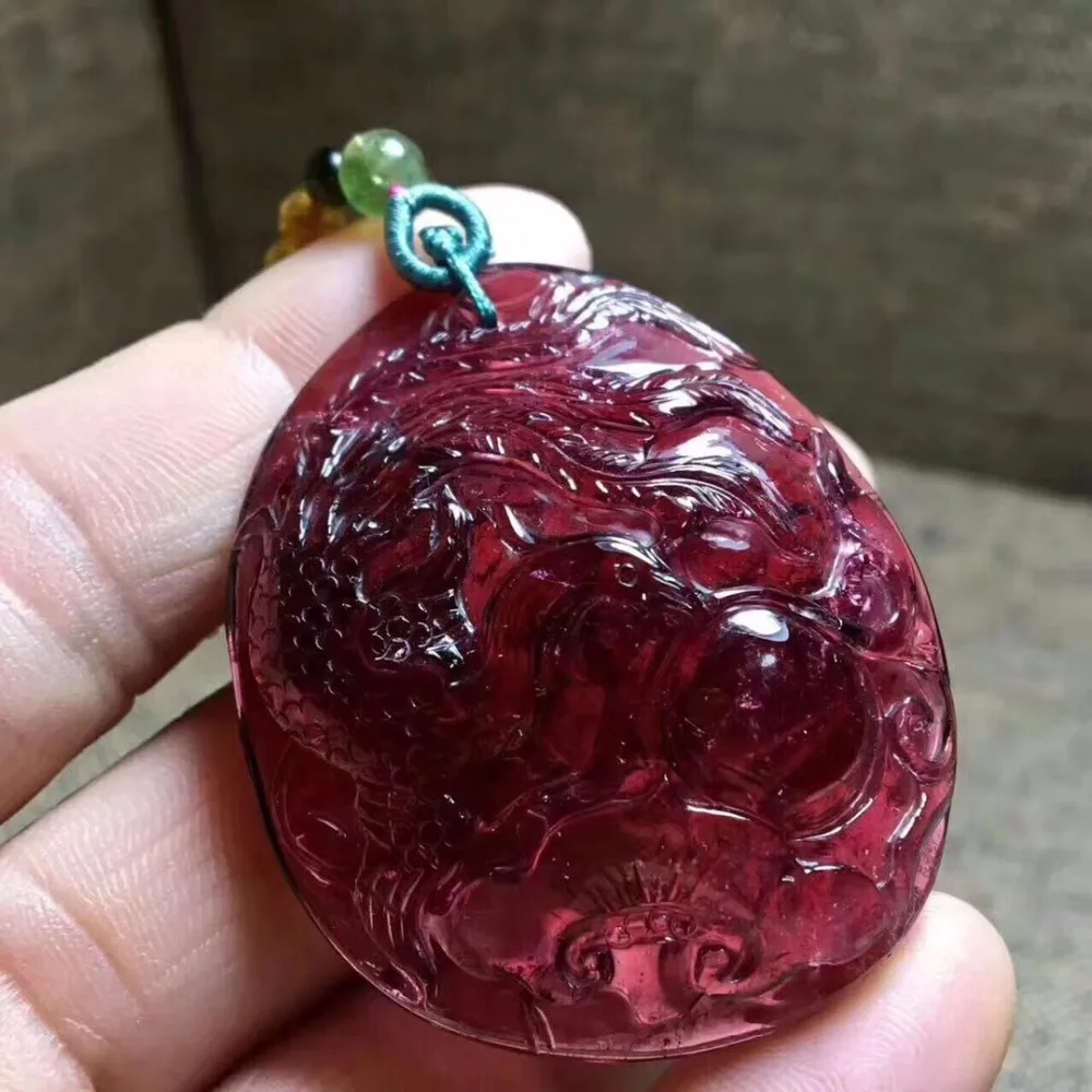 carved tourmaline