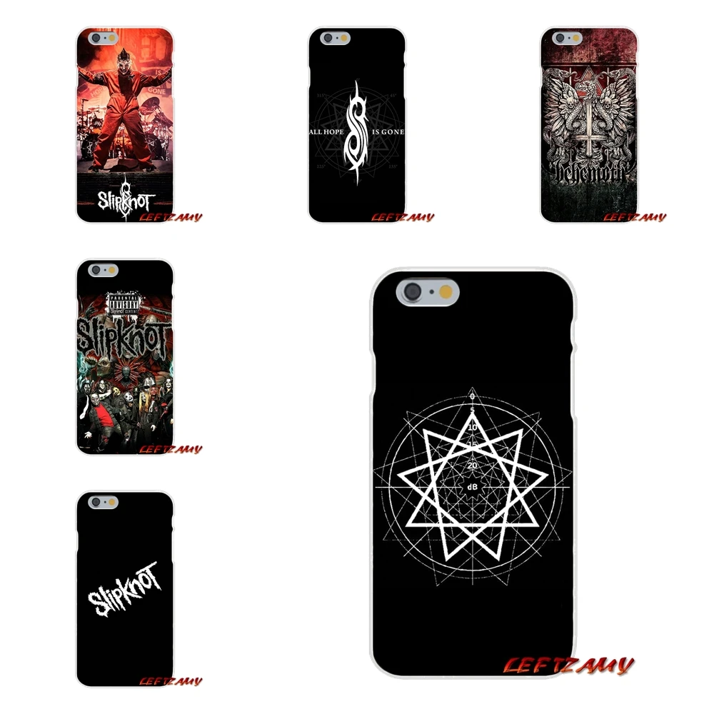 Тяжелый металл группа Slipknot для iPhone X 4 4s 5 5S 5C SE 6 S 7 8 Plus Аксессуары чехлы телефонов |