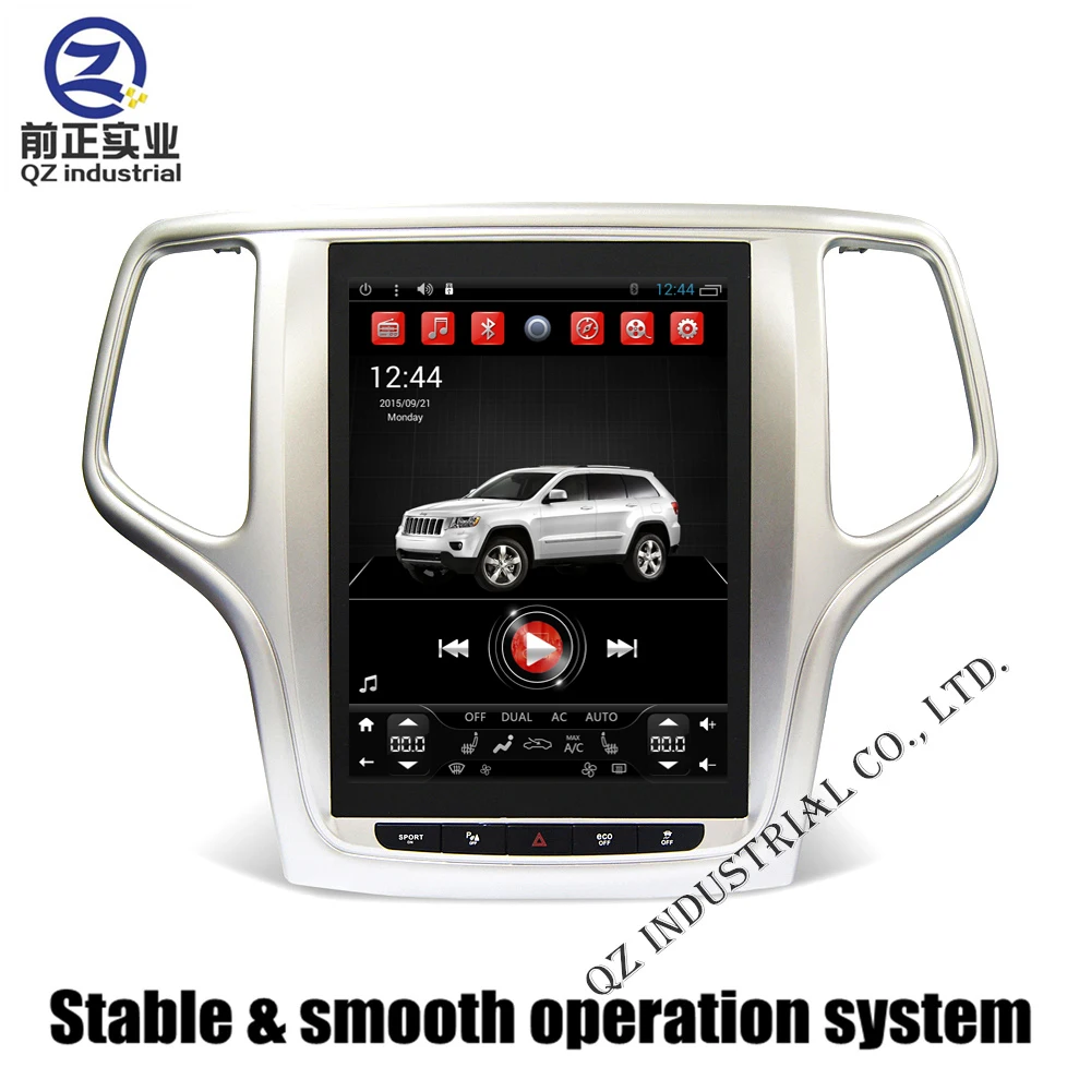 Best 10.4" Upright Huge Screen Android 4.4 T3 2G 32G for Jeep grand Cherokee 2015-2017 Car DVD Player with 3G 4G WIFI GPS Map Radio 2