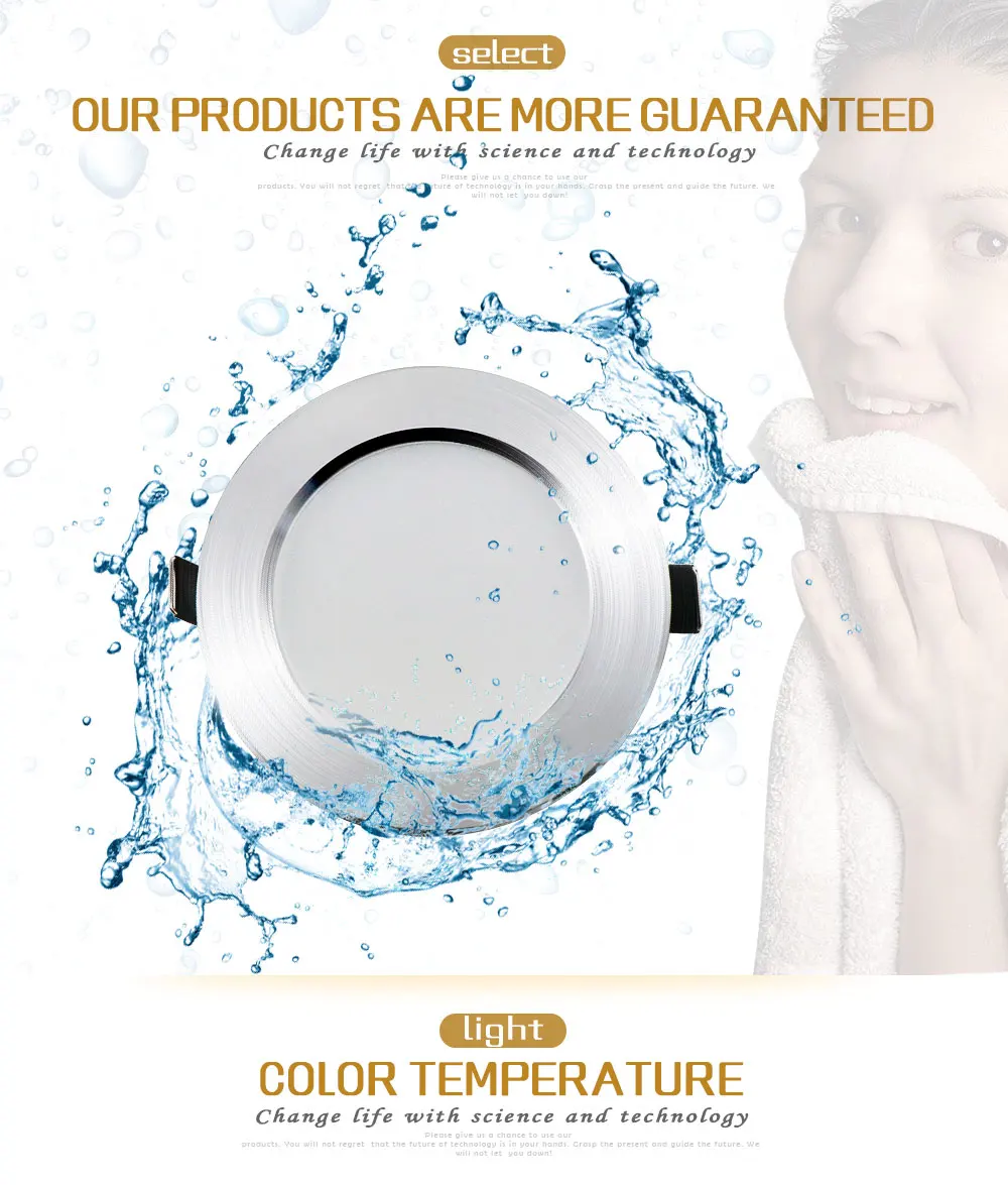 1pcs Dimmable Led Downlights 5W 7W 9W 12W 110V 220V Waterproof LED Ceiling Downlight Lamps Led Ceiling Lamp Home Indoor Lighting