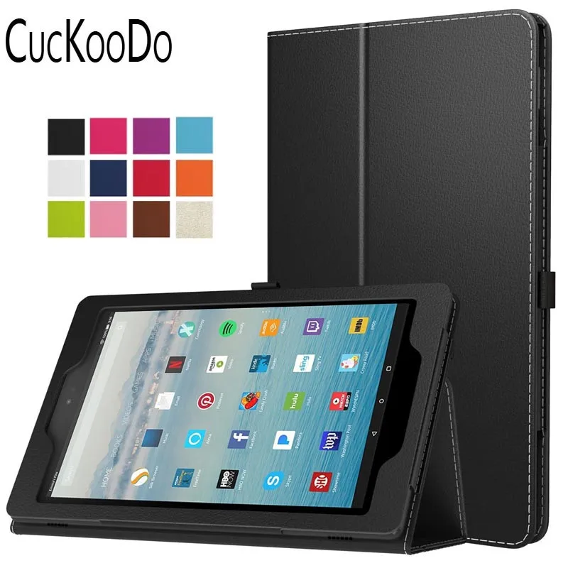 

CucKooDo For All-New Amazon Fire HD 10 2017, Slim Folding Stand Cover with Auto Wake / Sleep for Fire HD 10.1 Inch 2017 Release