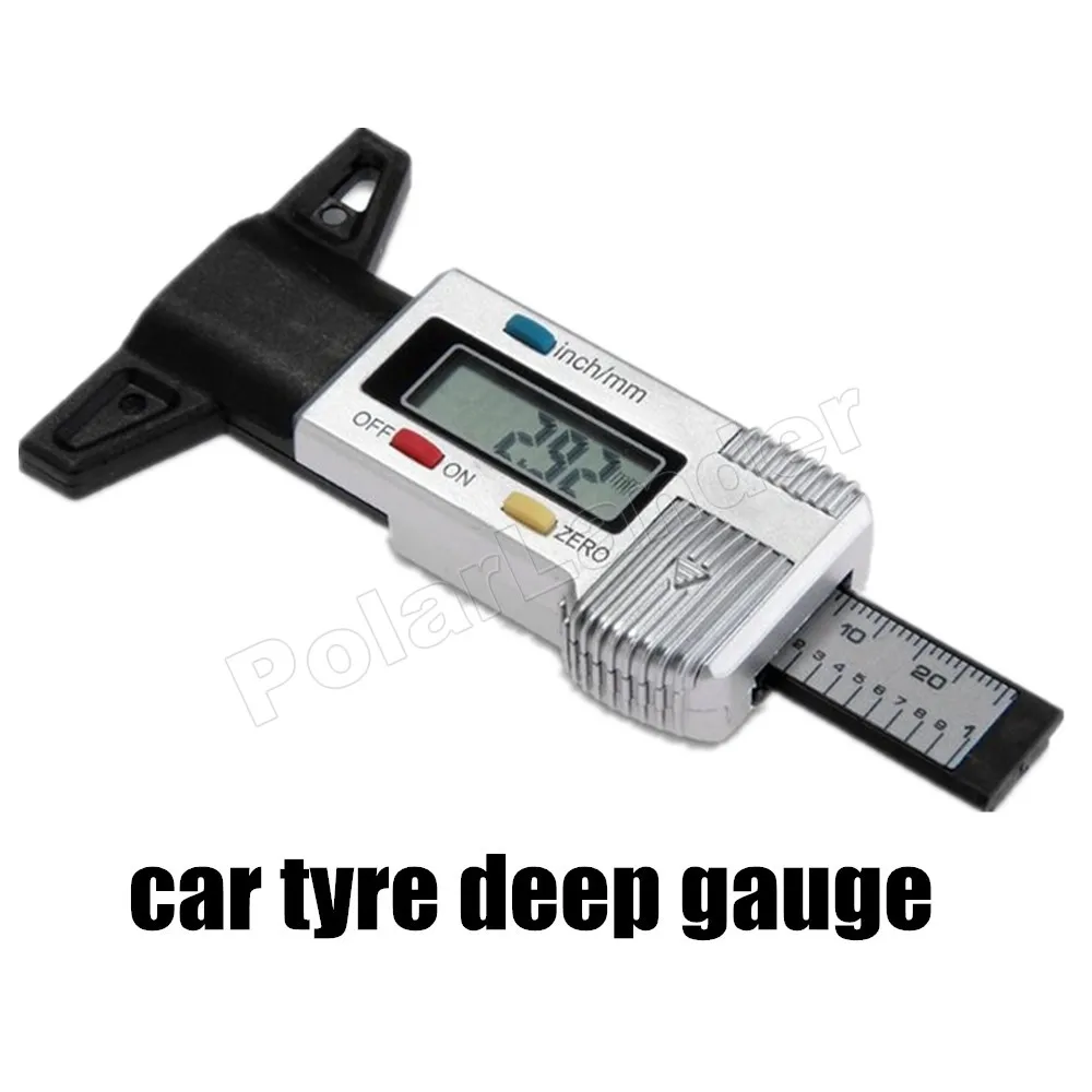 

car Diagnostic Tools Auto Mortorcycle Tyre Gauge LCD Digital Tire Tread Depth Tyre Tester for all cars beautiful