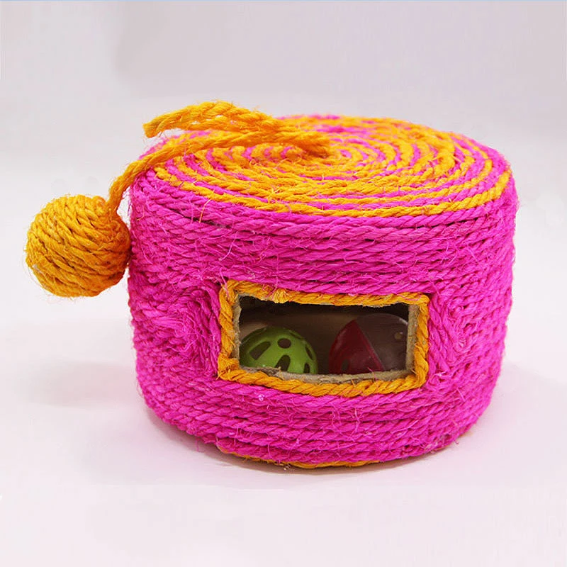 Apaulapet кошка игрушка сизаля круглый Форма любимая игрушка с мячом