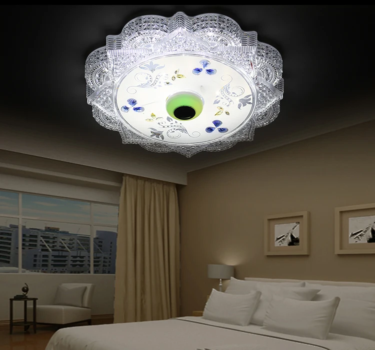 Современный Диммируемый светодиодный потолочный светильник s с Bluetooth для гостиной, спальни, кухни, музыкальный светильник, пульт дистанционного управления для детской комнаты, RGB лампа