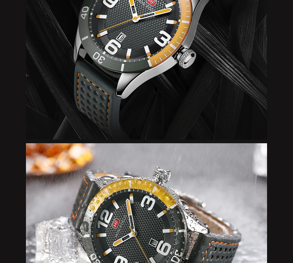 MINIFOCUS наручные часы Мужские лучший бренд роскошные известные мужские часы кварцевые часы наручные часы кварцевые часы Relogio Masculino MF0155G. 03