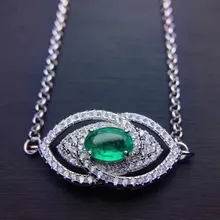 Верность Натуральный 5*7 мм изумруд браслеты s925 стерлингового серебра личности ювелирные украшения для женщин вечерние с натуральным зеленым драгоценным камнем