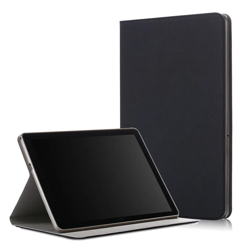 Black Роскошный чехол для huawei Mediapad T5 10, умный флип-стенд, чехол для планшета huawei Mediapad T5 10 ''W09/L09/L03/W19 из искусственной кожи чехол - Цвет: Black
