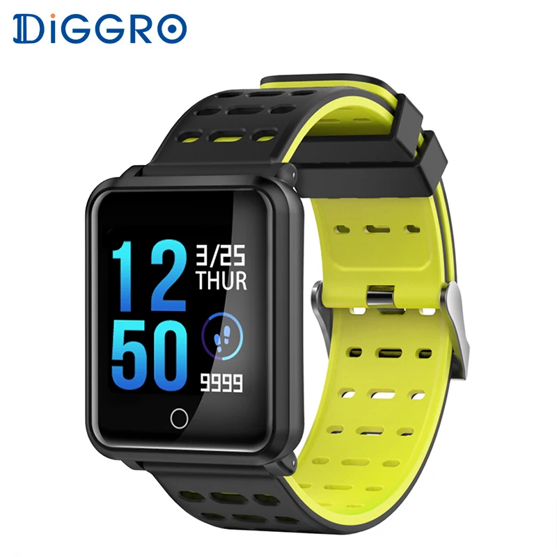 

Diggro N88 F15 Smart Watch Color Screen IP68 Waterproof Heart Rate Blood Pressure Monitor Replaceable Bracelet For Android IOS