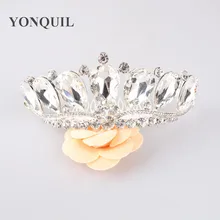 Classic Crystal Bride Hair Accessory Wedding Tiaras And Crown For Sale Rhinestone Pageant Crowns Head Jewelry Headwear MYQC006