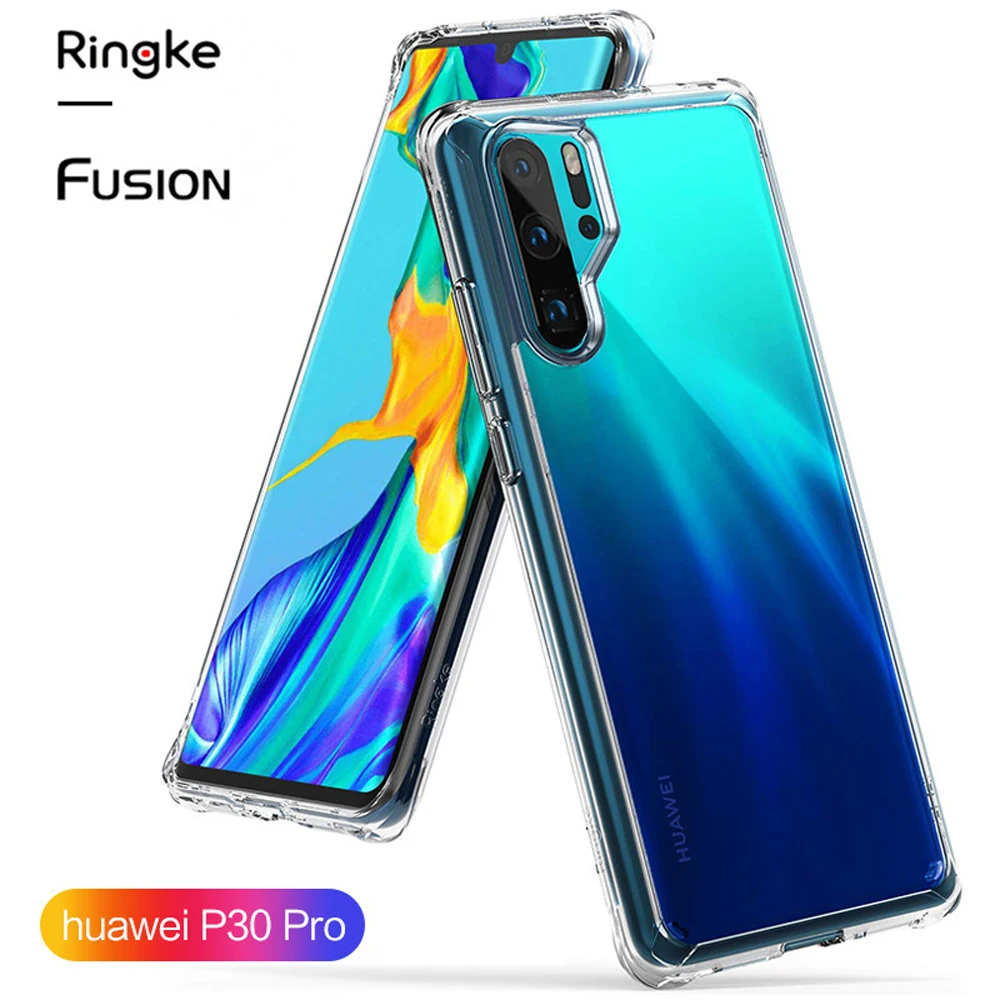 Ringke Fusion Case For Huawei P30 Pro Flexible Tpu and Clear Hard Back Cover Hybrid Case