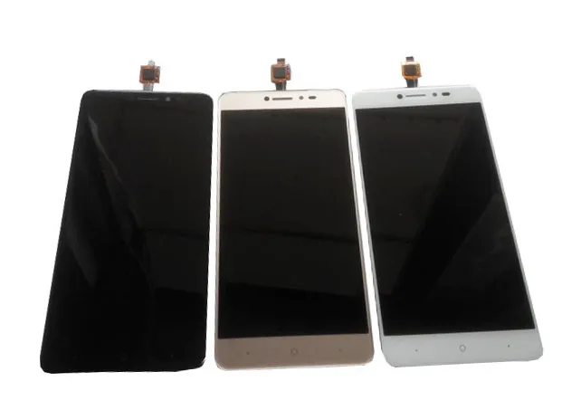 Cena 1 sztuk partia dla BQ BQ 5204 Strike Selfie BQ 5204 ekran LCD + ekran dotykowy Digitizer złoty kolor z taśmy i narzędzia