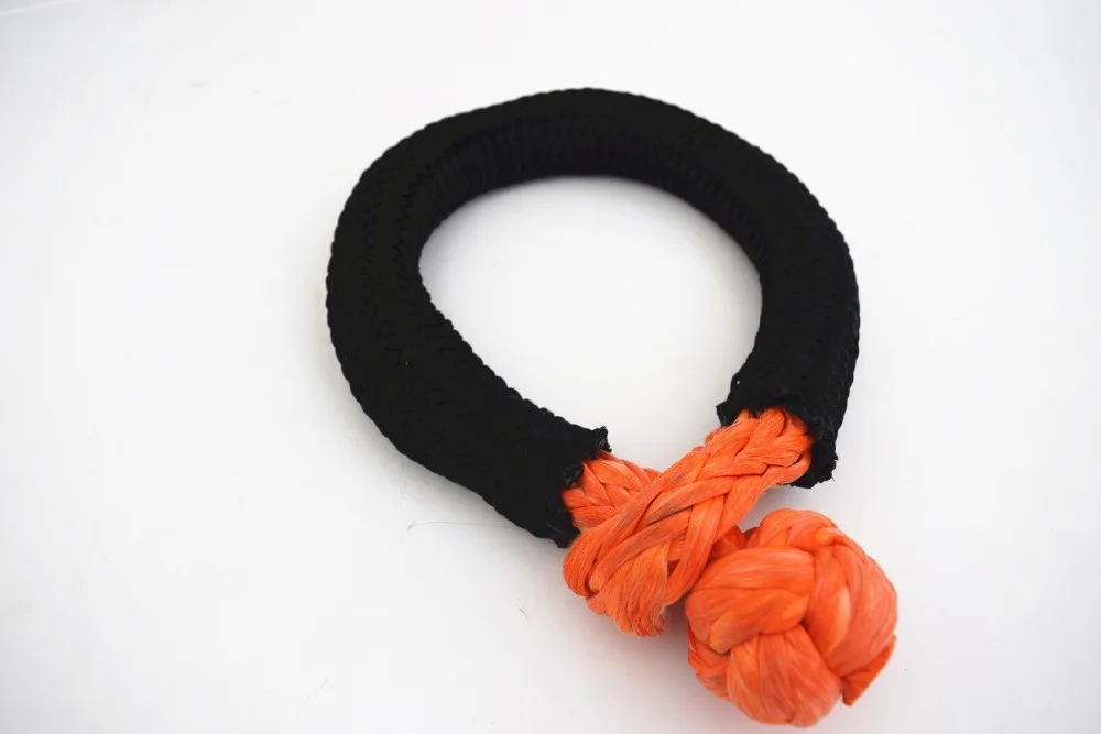 Orange14mm * 150 mmBig لينة أغلال ، UHMWPE ونش تكبل ل المراكب الشراعية ، الاصطناعية حبل تكبل