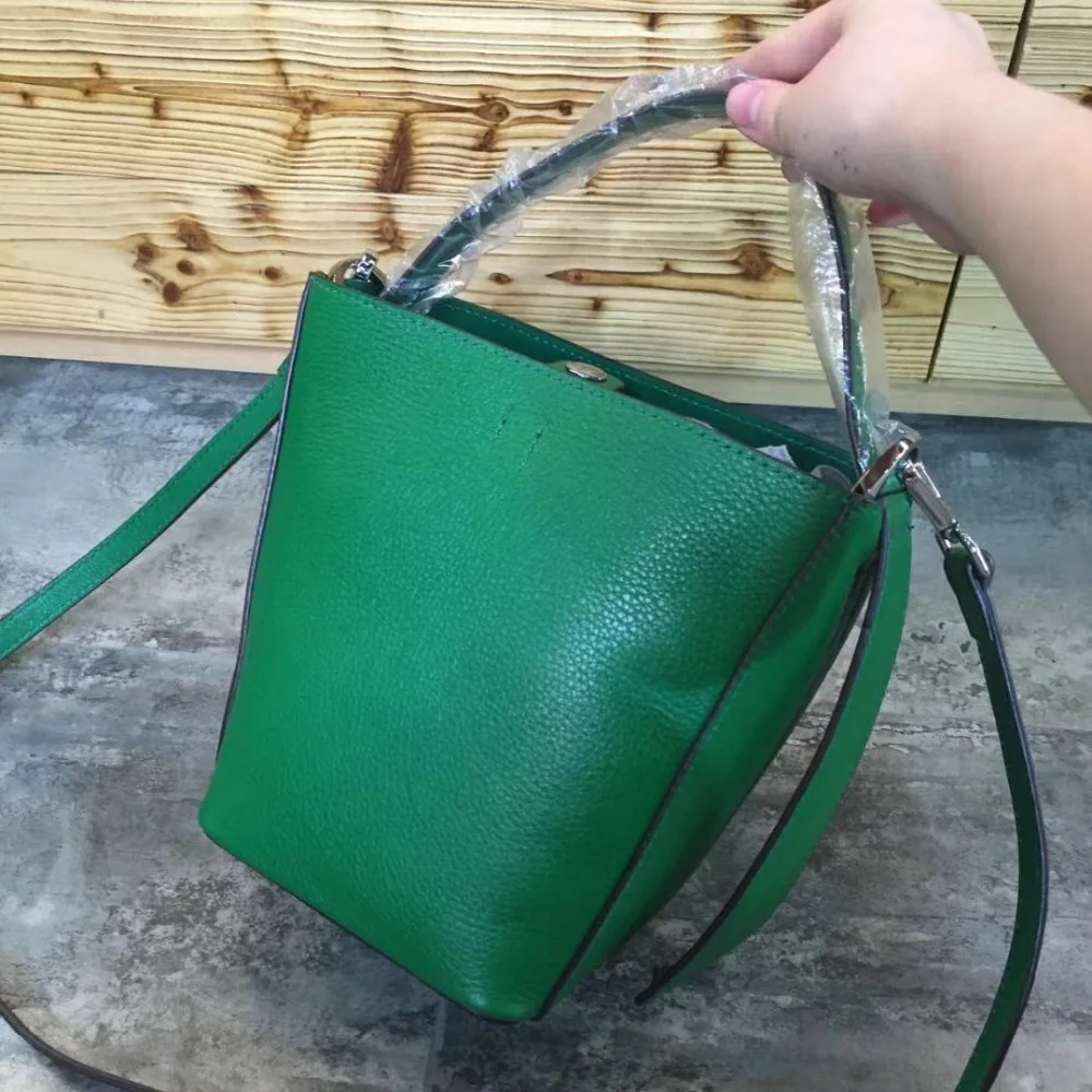 Summer Bucket Bag Women Genuine Leather Handbags Fashion Small Shoulder Bags For Ladies Crossbody Bag Female Luxury Designer Bag