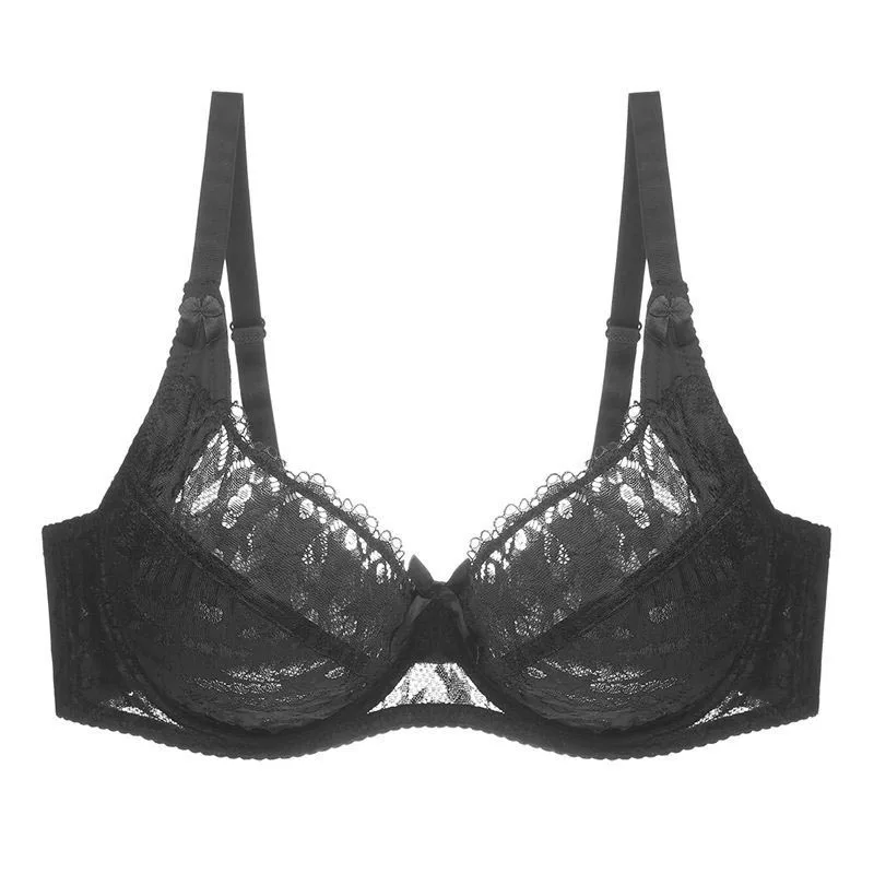 

Ladies 34-44 D DD E Cup Big Size 3/4 Cup Lace Bralette Push Up Bra Sexy Women's Bras Underwear Lace Large Size 0176