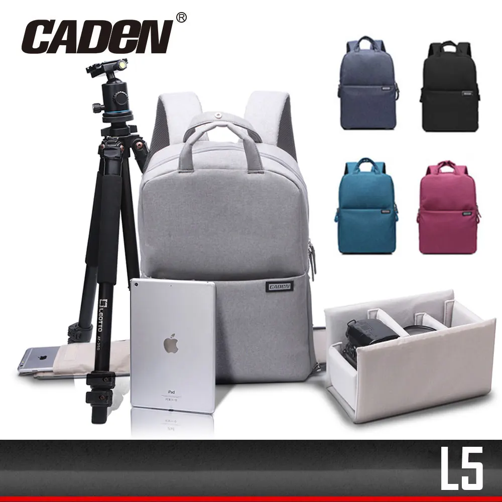 

Fashion CADEN L5 DSLR Camera Bags Multifunction Shockproof Waterproof Bag Backpack School Travel for Canon Nikon DSLR Camera