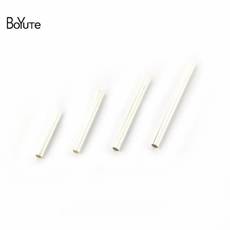 BoYuTe 500Pcs 2MM Outer Diameter 10MM 15MM 20MM 25MM 30MM Length Metal Brass Tube DIY Hand Made Jewelry Accessories Parts (2)