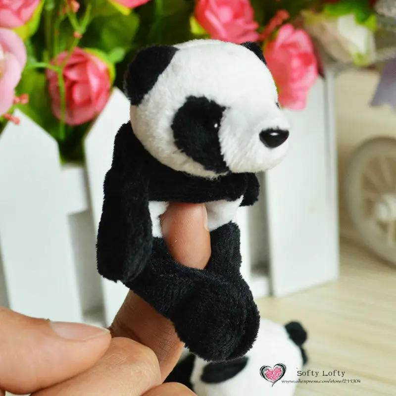 Chinese Panda Bear Plush Toy Tourist Souvenir Fridge Magnet - Front 1