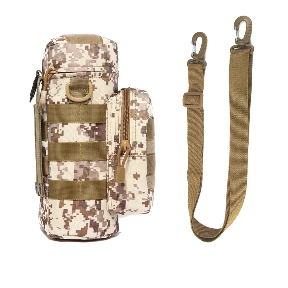 Дорожный набор инструментов для чайника, Тактическая Военная система Molle, сумки для воды на плечо, держатель для бутылки, многофункциональная сумка для бутылки - Цвет: 14 Shoulder strap