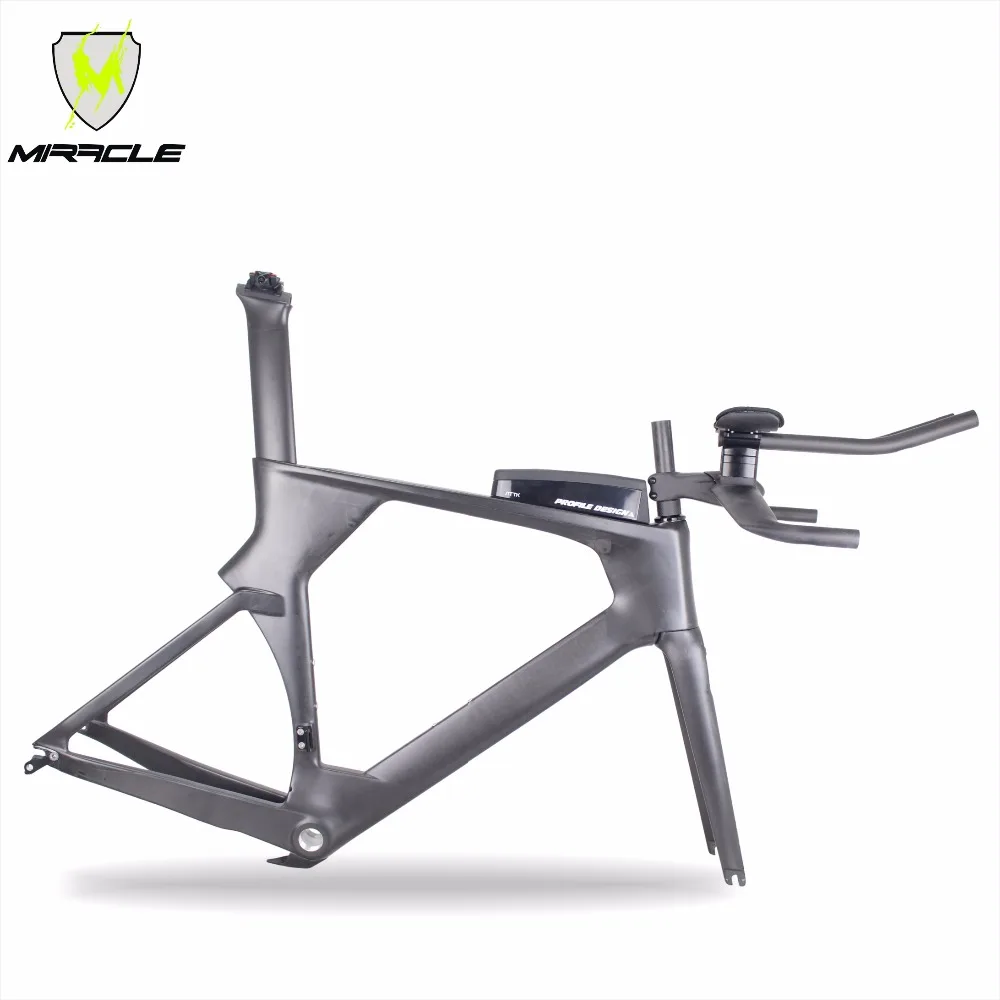 

MIRACLE 2018 time trail Carbon Frame,carbon TT bike frame include frame fork headset seatpost clamp stem TT bar ATTK Box