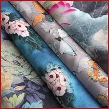 SMTA хлопчатобумажная ткань Лоскутная Ткань по метру тюль для мебели Имитация замши цветок 50*150 см