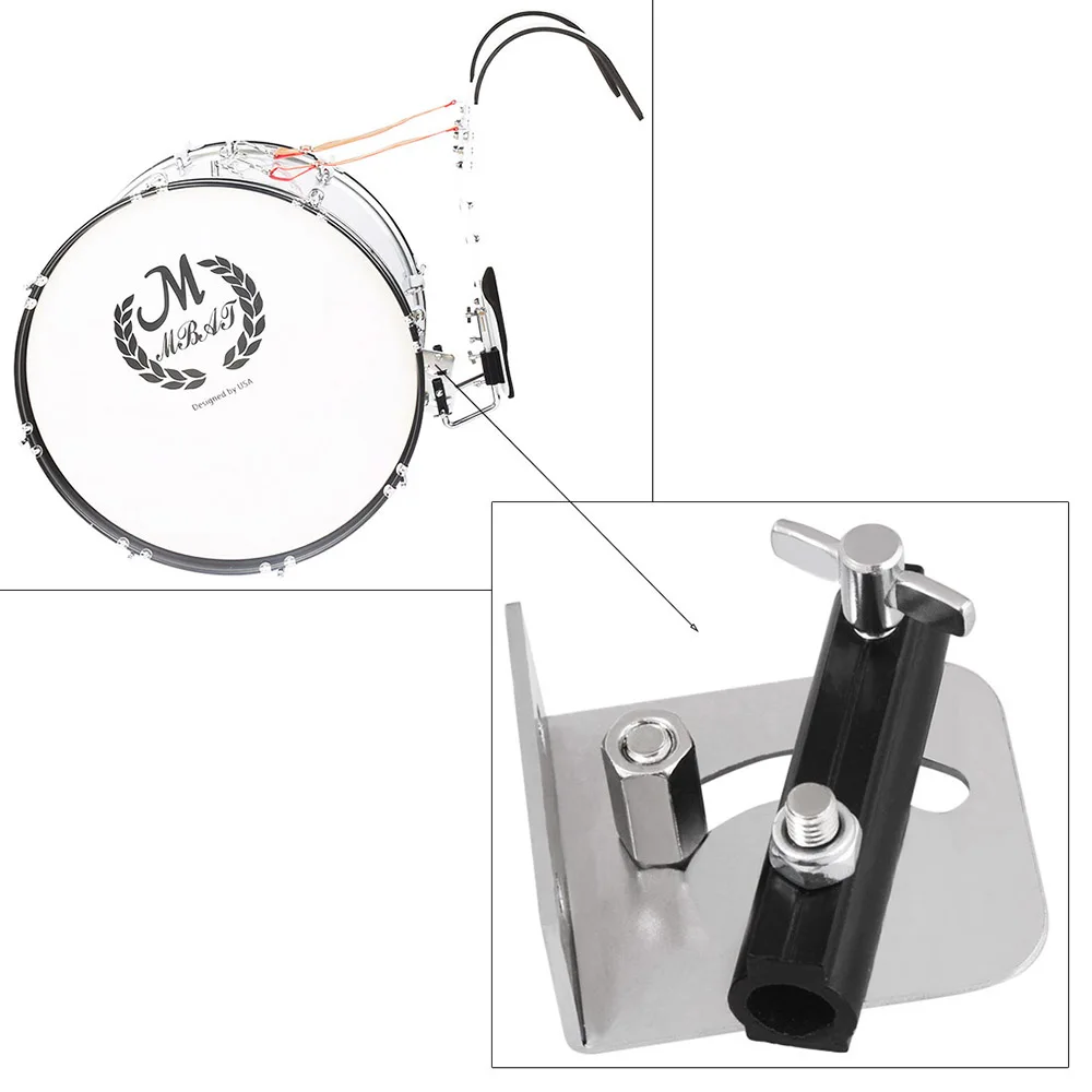 

2pcs/ Pack Bass Drum Strap Bracket Holder Support Mounting Adapter Metal Material for bass drum players