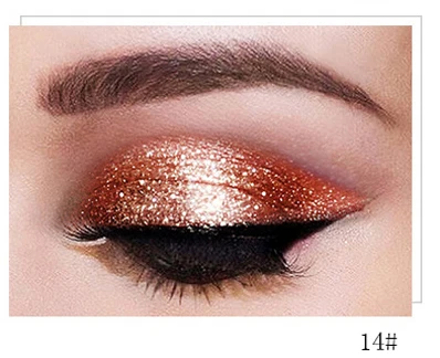 014 Sunset Orange PUDAIER 18 цветов Galaxy сияющий блеск Тени для век алмазные жемчужные жидкие тени для век водонепроницаемые Мерцающие Металлические Звездные глаза макияж - Цвет: 014 Sunset Orange