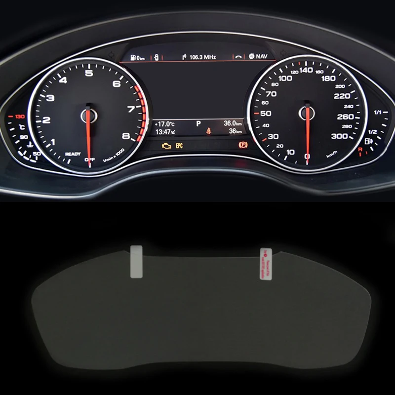 Car styling car dashboard paint protective PET film for Audi A3 8V A4 A6 C7 Q3