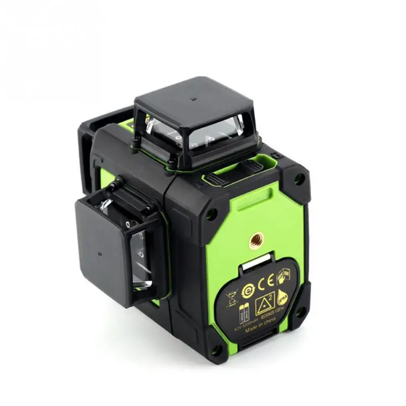 Green 3D Laser Level 12 Lines 360 Degree Laser Level UK Plug 220V with Battery Level Measuring