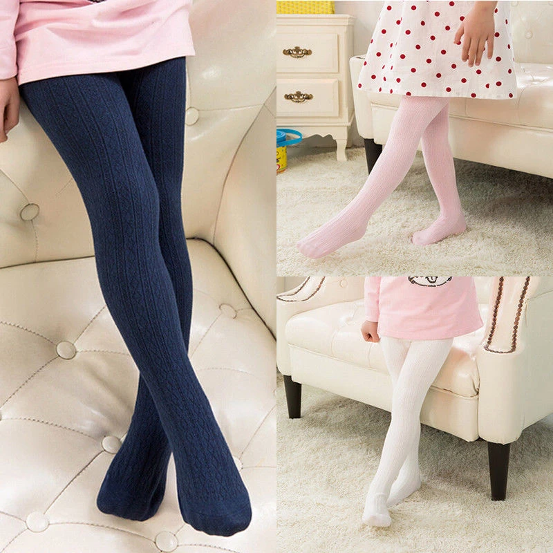 2 8Y Children Spring Autumn Tights Baby Girl Cotton Pantyhose 2017 New