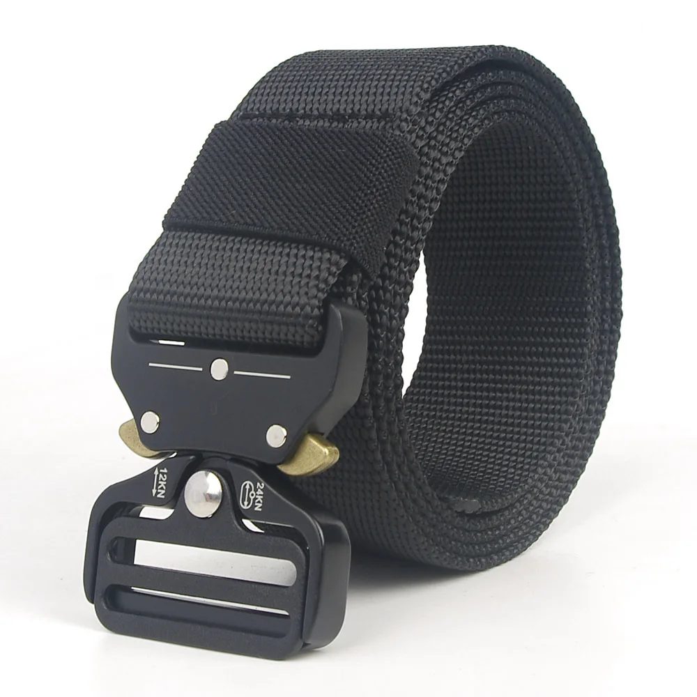 Metal Buckle Nylon Belts Military Combat Tactical Belt Men Thicken