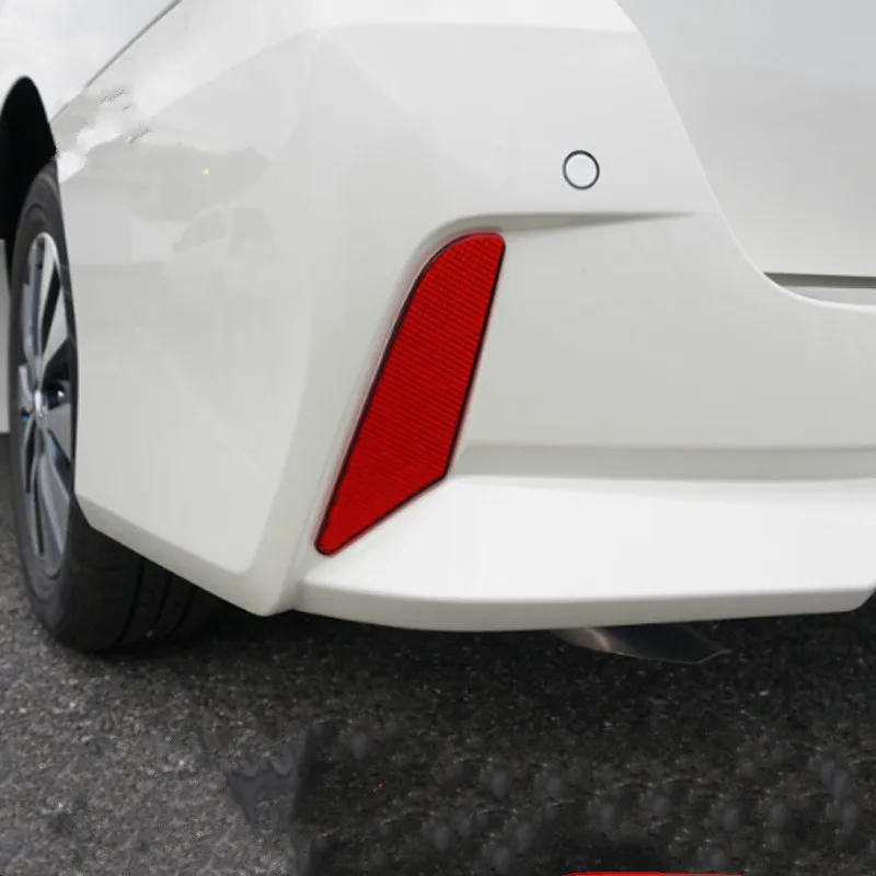 

Car Styling 2PCS Red Plastic Rear Lenz Tail Stop Lamp Brake Light Trim Fit For Nissan Serena C27 Highway Star 2016 2017 2018