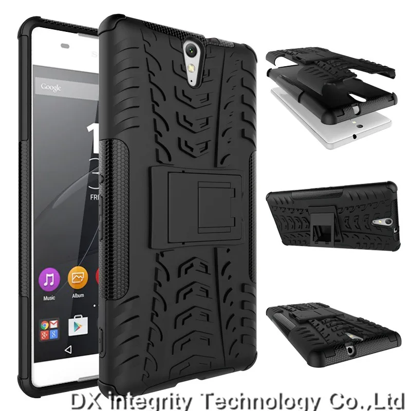 Original Case For Sony Xperia UltrA cover DualLayer Hard Plastic Shockproof Stand Cover SONY C5 Ultra Phone Coque case |
