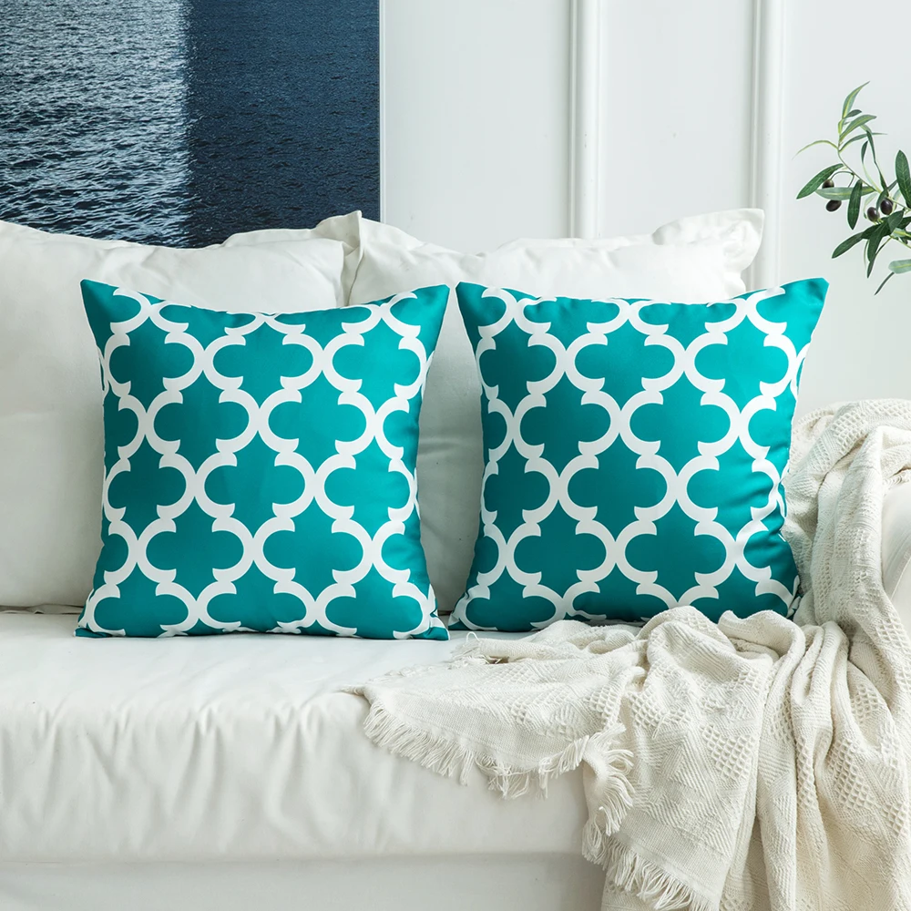 1 PC Decorative Throw Pillow Cover Contemporary Geometric Design Pillow Case Modern Cushion Cover Shell for Sofa Bedroom Car
