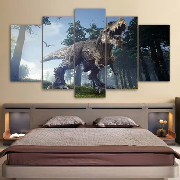 

Full Square/Round Drill 5D DIY diamond painting 5pc dinosaur Pictures mosaic Diamond Embroidery Wall Arts J0901