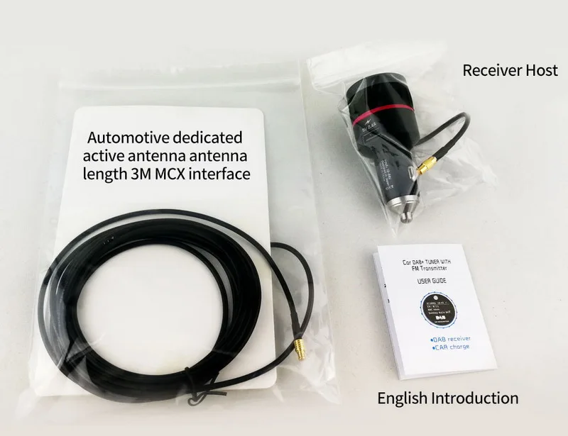 Автомобильный DAB радио прикуриватель с конвертером Plug-and-Play ручка с 5 В 2.4A USB часть fm-передатчик тюнер приемник