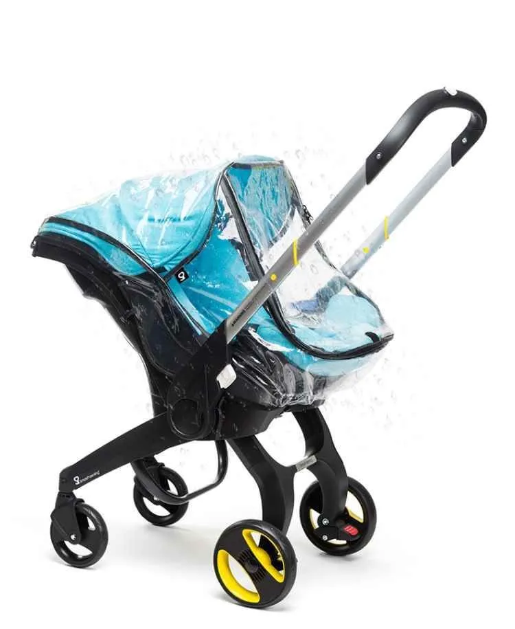

Stroller Accessories Waterproof Rain Cover Transparent Wind Dust Shield Zipper Open For Doona Baby Strollers Pushchairs Raincoat