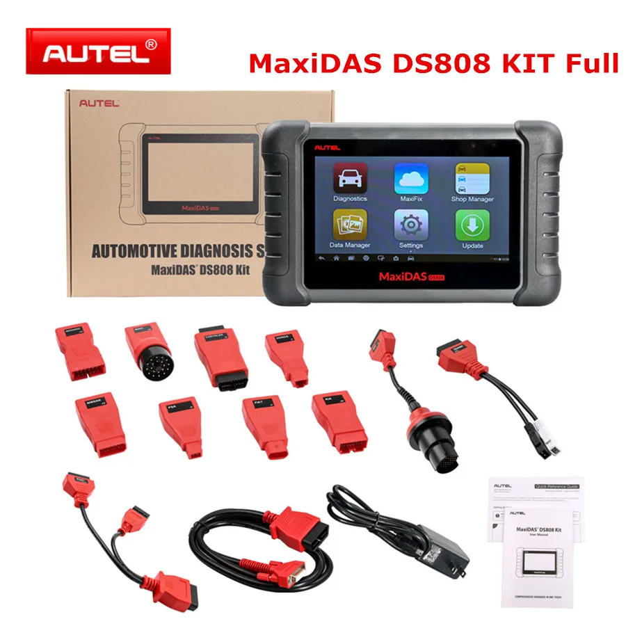 Диагностический набор AUTEL MaxiDAS DS808 планшет полный комплект поддержка онлайн