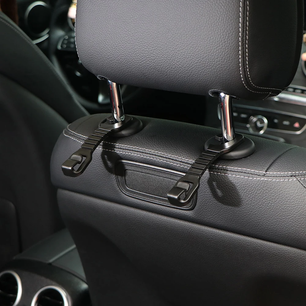 Vingtank 4*Universal Car Seat Back Hooks Hangers Headrest Storage Hooks Bag Purse Cloth