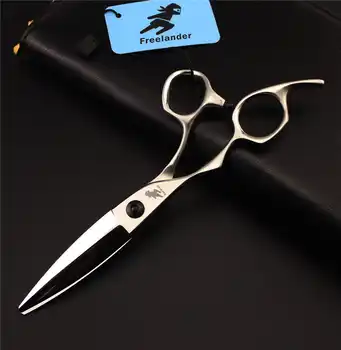 6inch Left Handed Hair Cutting Scissors Shears made of Japanese 440C Steel