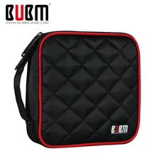 BUBM Портативный полиэстер CD/DVD кошелек 32 диска Емкость держатель сумка для хранения протектор органайзер для автомобиля, дома, офиса и путешествий
