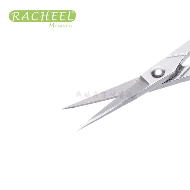 2pcs Different Size Pro Eyebrow Eyelash Scissors Straight and Angle Makeup Scissors Eyelash Extension Tool nose hair scissors,eyebrow scissors,stainless steel scissors,manicure scissors,facial hair scissors,beauty scissors
