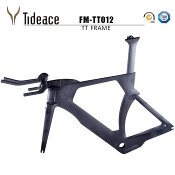 

Tideace Time Trial Race bike frame OEM carbon tt bike frame 2018 Full Carbon TT Frameset Di2 triathlon Frame with TRP brake