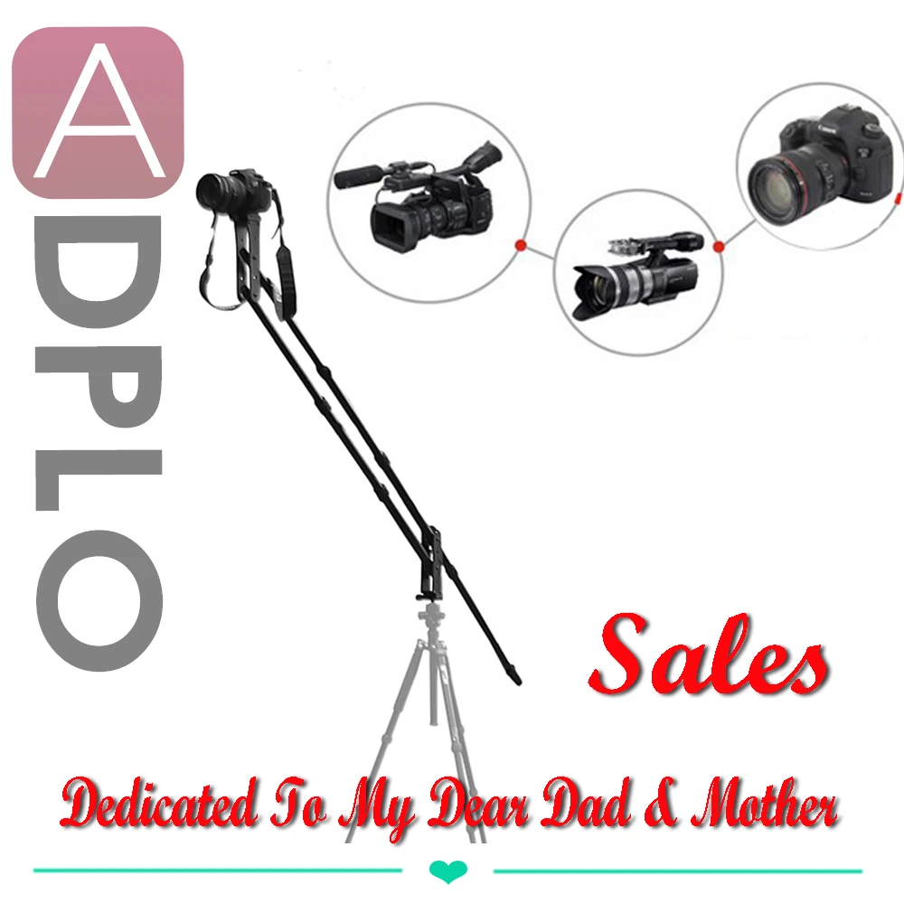 Mother's Father's Day Flexible 78 inch  Small Camera Crane Jib Arm for DSLR's Film Video Professional Video Rocker Camera Tripod