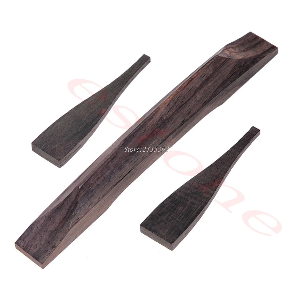 

1 Set Jazz Guitar Bridge Ponticello Parts Wood Rosewood